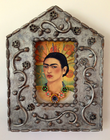 Saint Frida Icon Sculpture by Heidi Sanna.